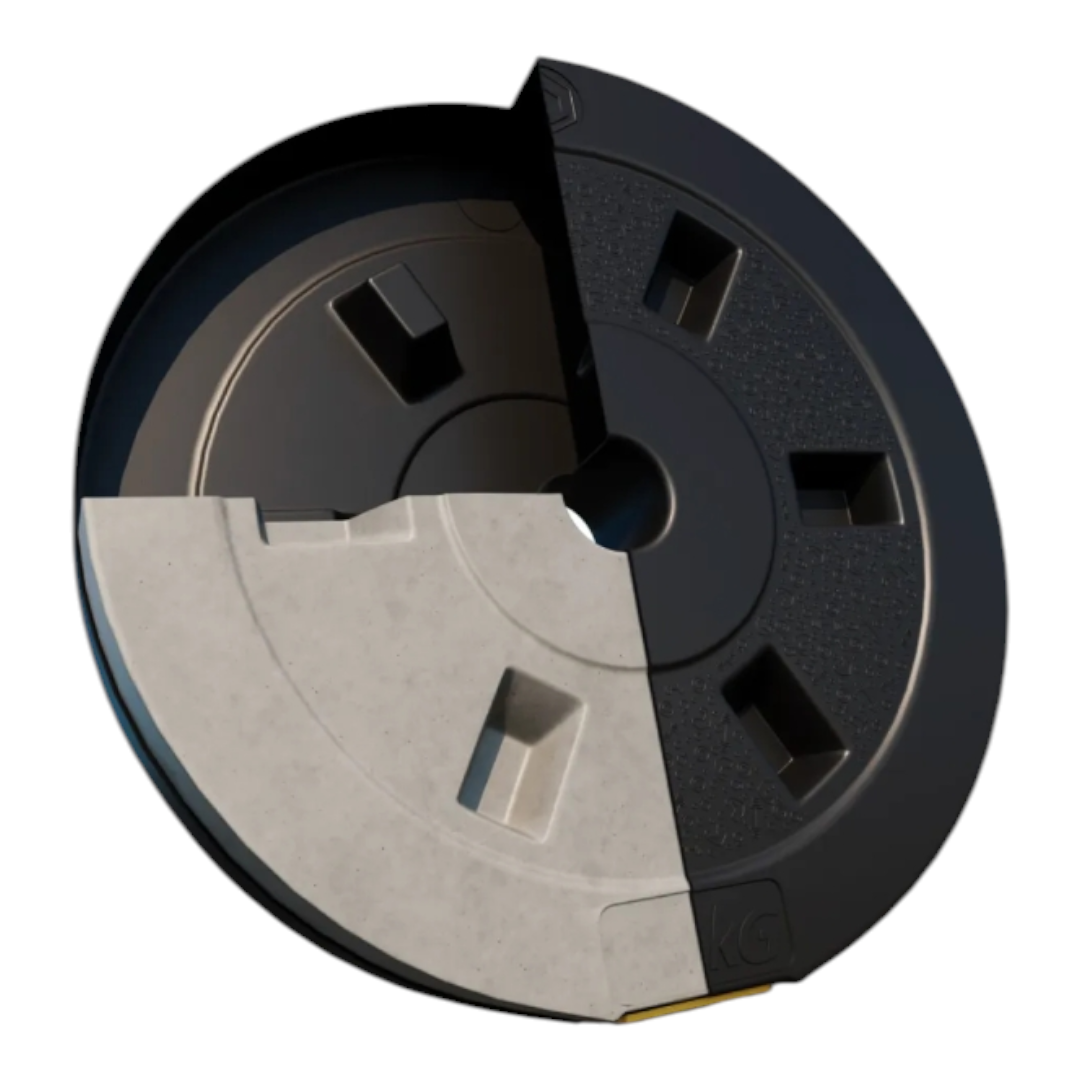 Диск до штанги Newt Rock/RN Sport/Elitum ф30 (Бітум) 10 кг - Зображення 2