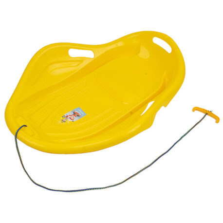 Санки-снігокати мушля льодянка з'їзд дитячі із ручками Marmat Muszla Жовті 