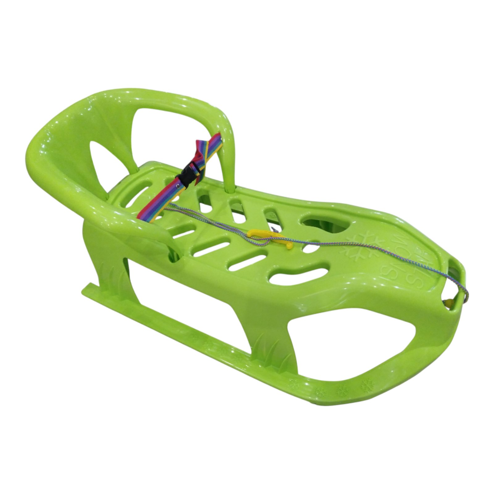 Санки дитячі з спинкою Marmat Snow Star Зелені - Зображення 3