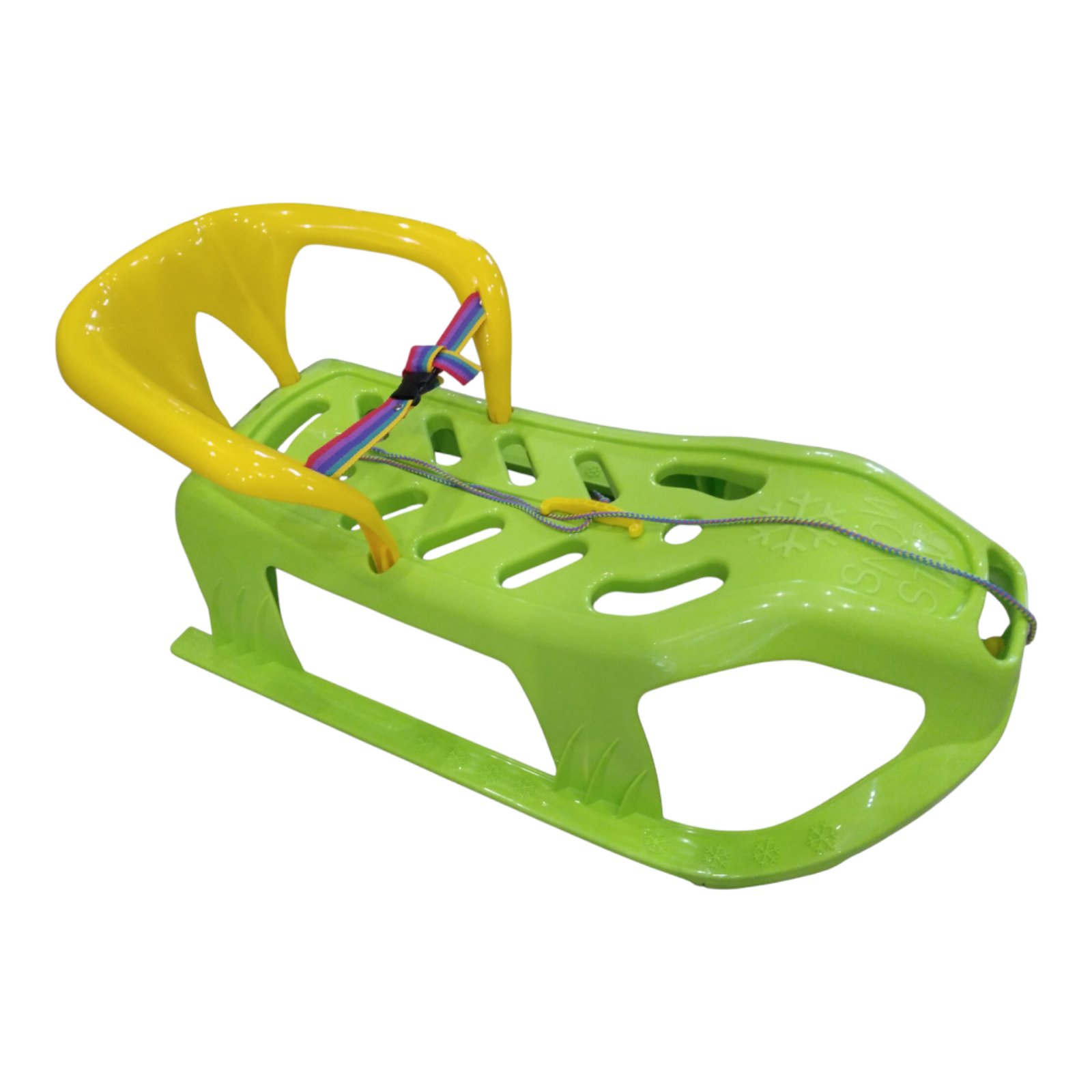 Санки дитячі з спинкою Marmat Snow Star Зелені - Зображення 4