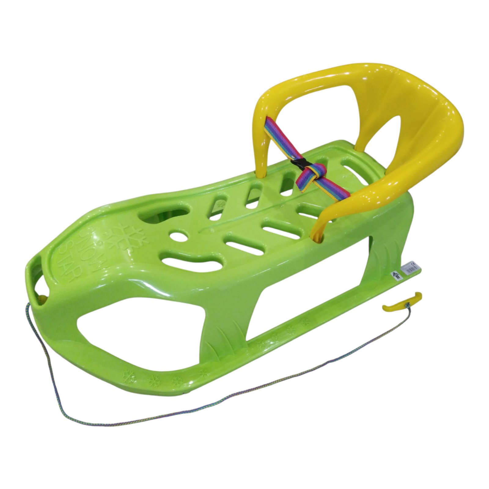 Санки дитячі з спинкою Marmat Snow Star Зелені - Зображення 6