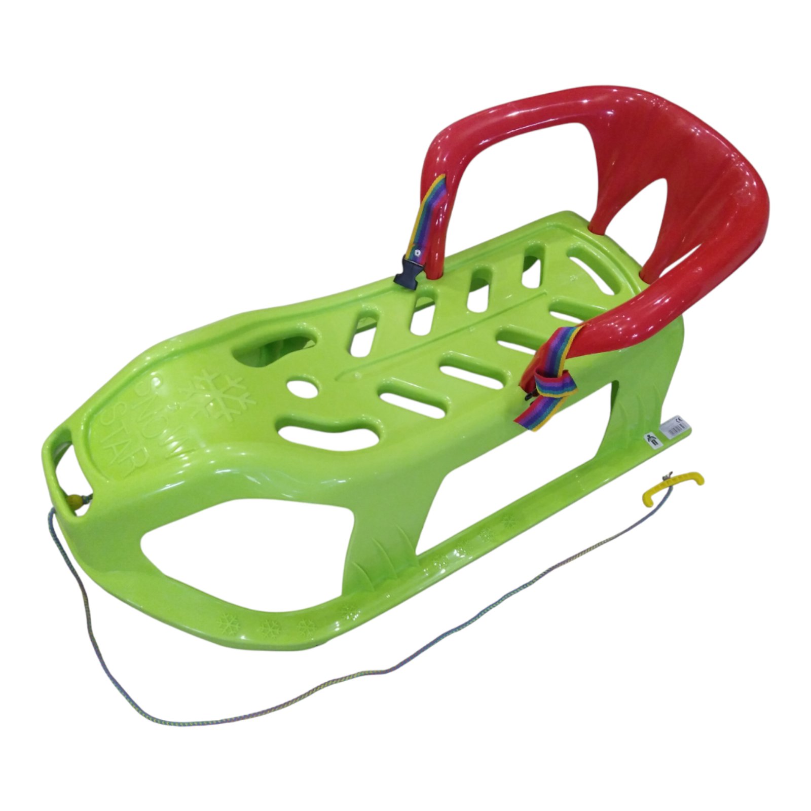 Санки дитячі з спинкою Marmat Snow Star Зелені - Зображення 9