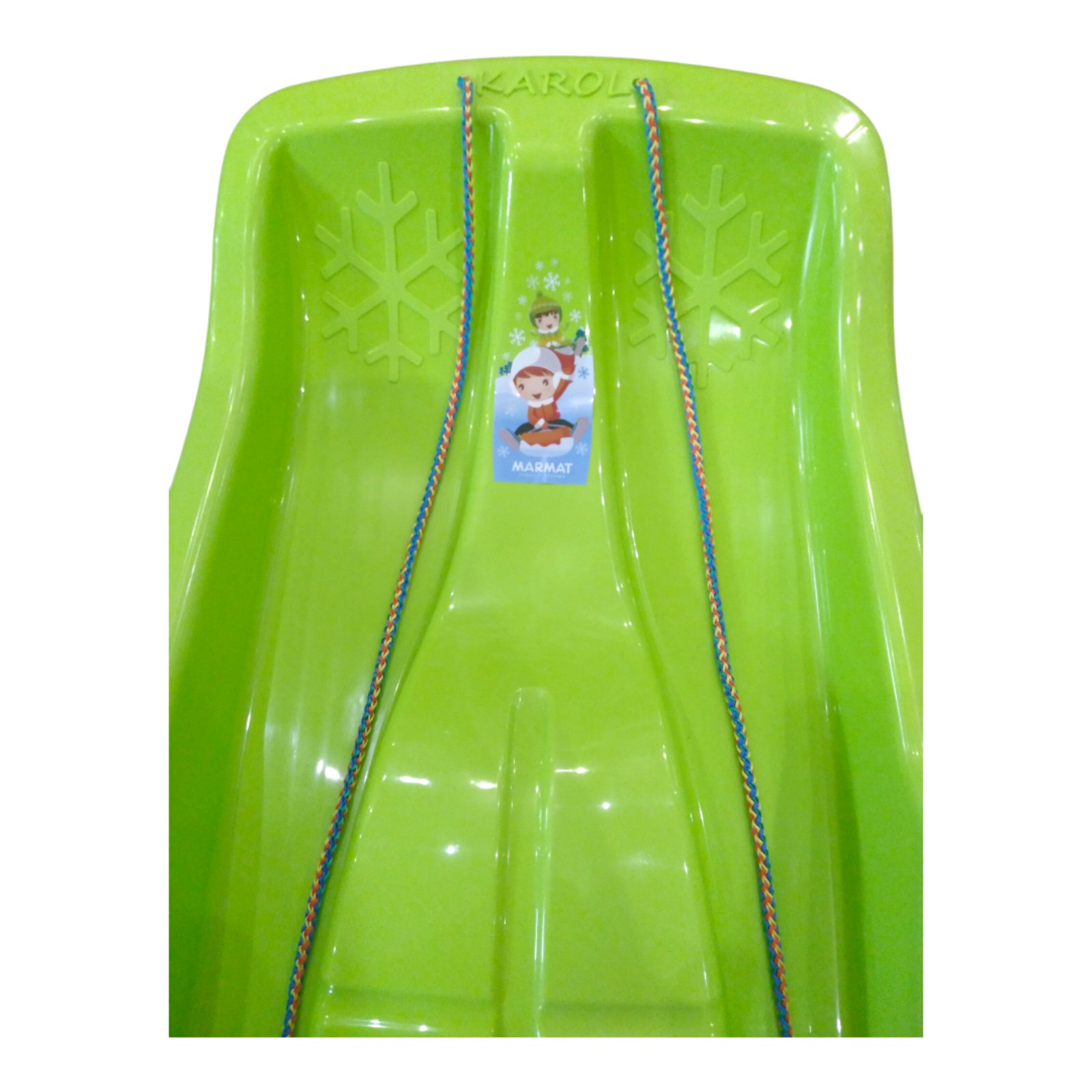Санки дитячі з ручками Marmat Karol Зелені - Зображення 4
