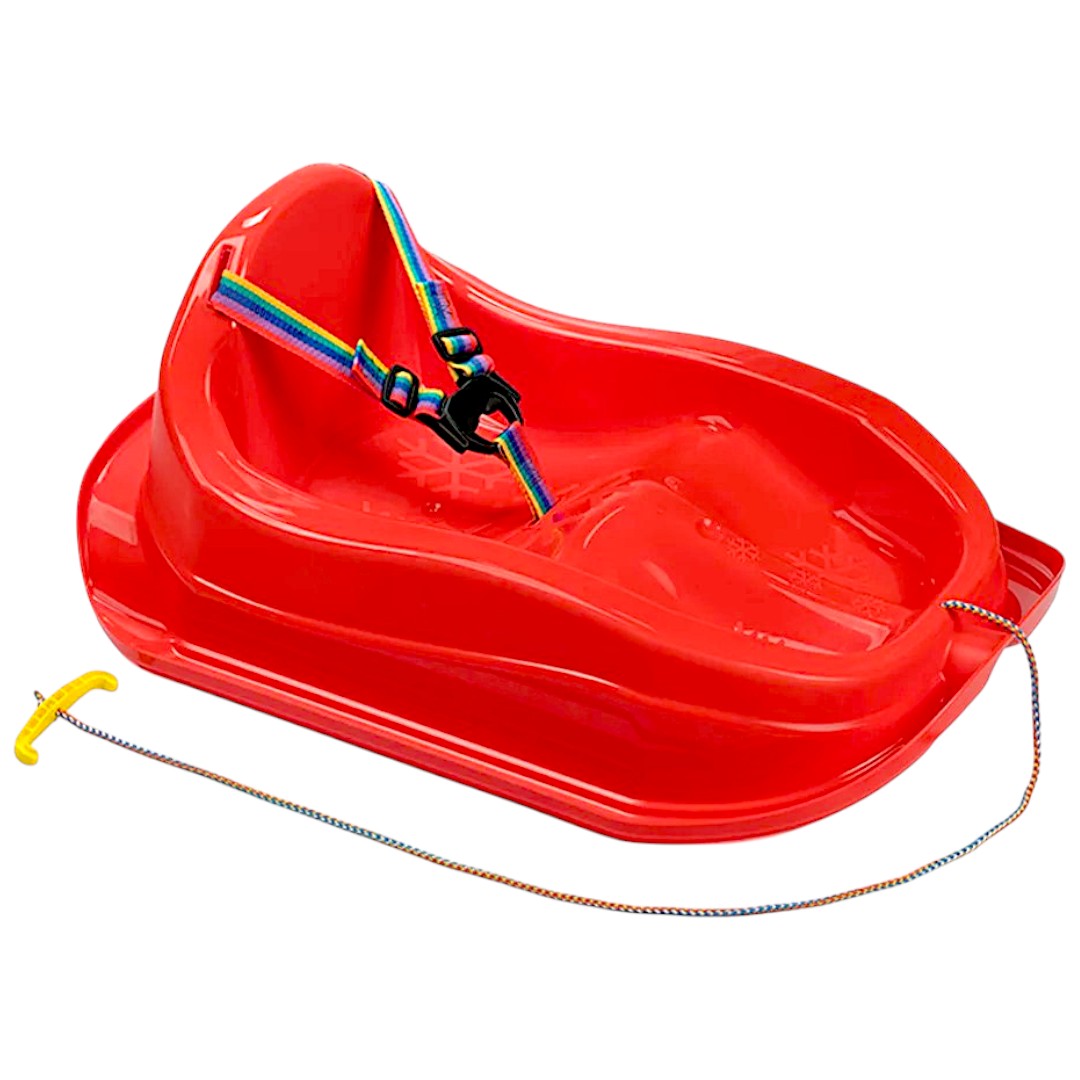 Санки-снігокати дитячі із спинкою Marmat Mini Червоні - Зображення 5