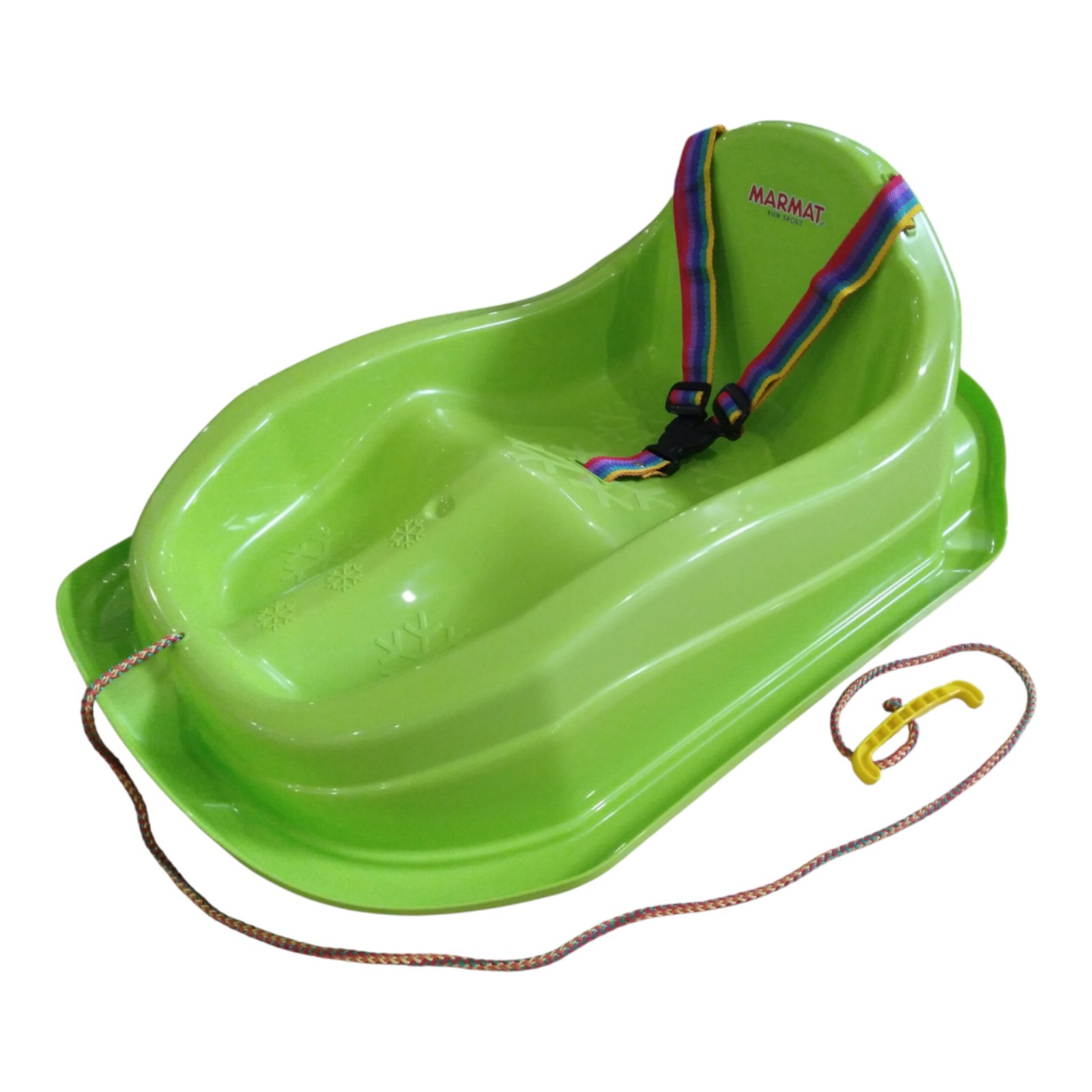 Санки-снігокати дитячі із спинкою Marmat Mini Зелені - Зображення 4