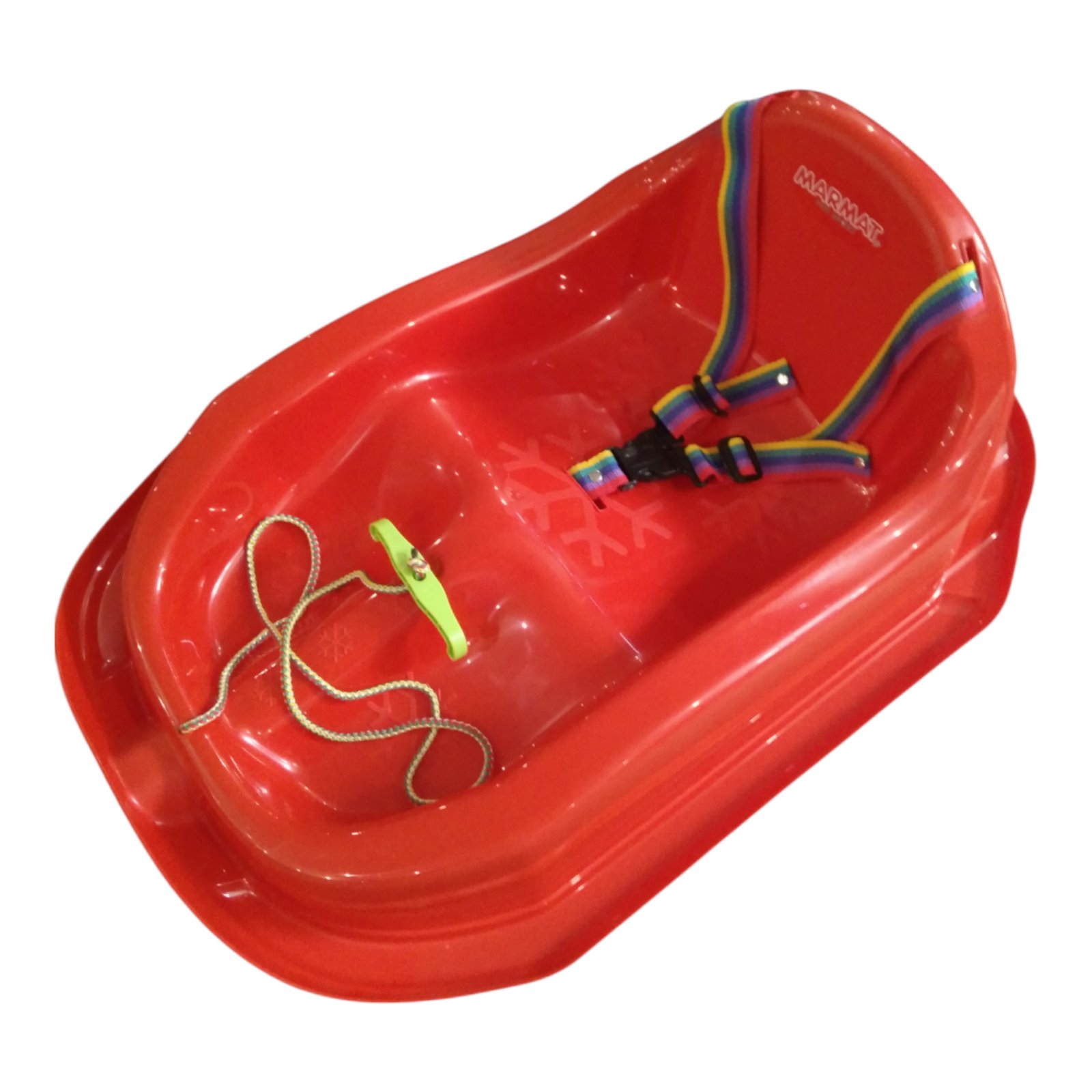 Санки-снігокати дитячі із спинкою Marmat Mini Червоні - Зображення 4