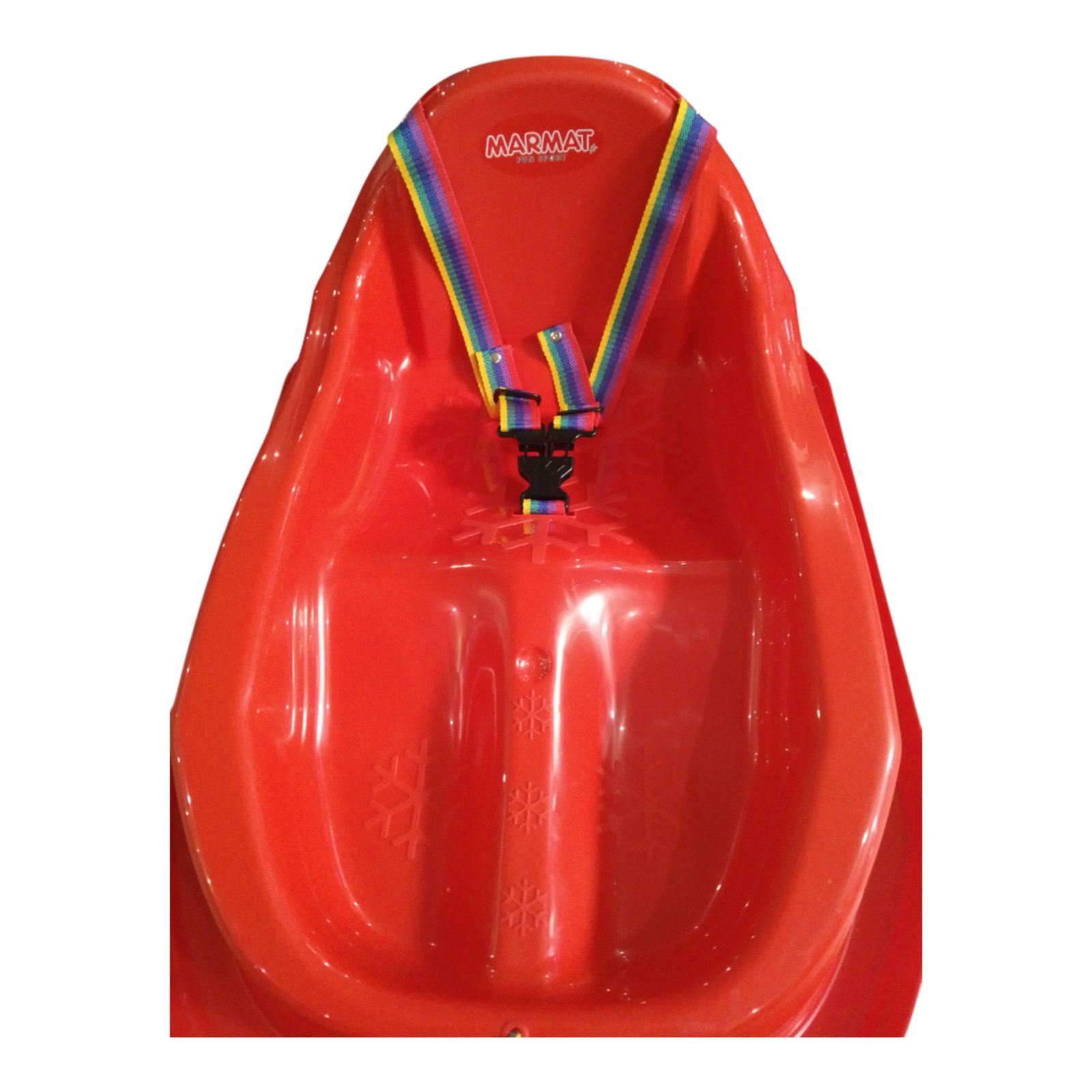 Санки-снігокати дитячі із спинкою Marmat Mini Червоні - Зображення 2