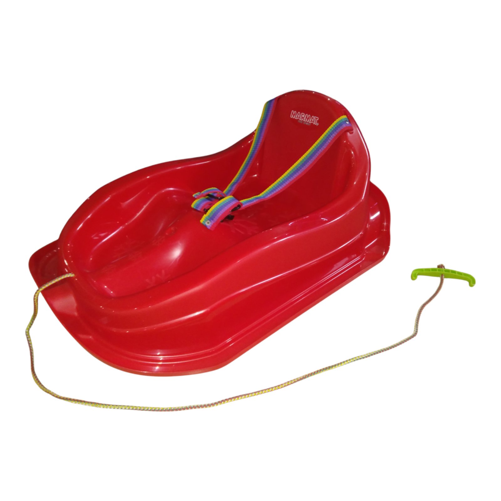 Санки-снігокати дитячі із спинкою Marmat Mini Червоні - Зображення 3