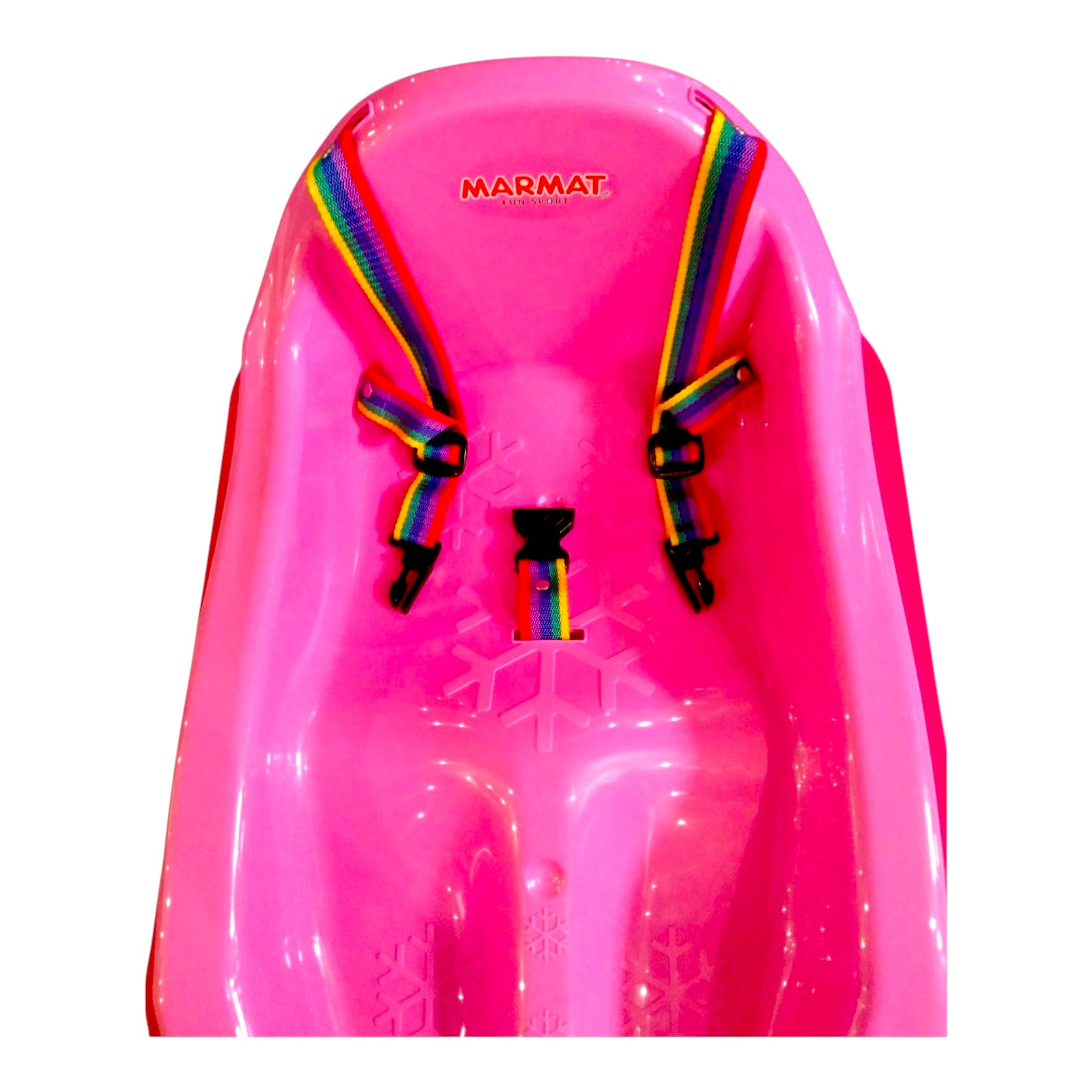 Санки-снігокати дитячі із спинкою Marmat Mini Розові - Зображення 3