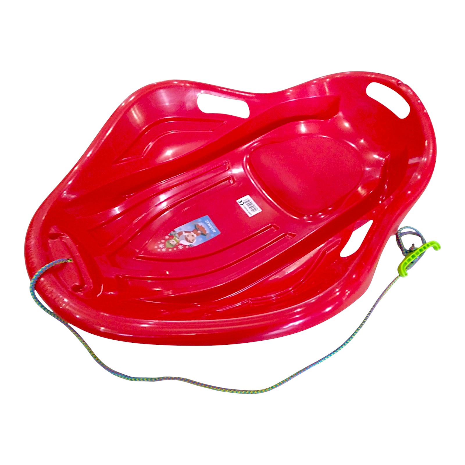 Санки-снігокати мушля льодянка з'їзд дитячі із ручками Marmat Muszla Червоні - Зображення 3