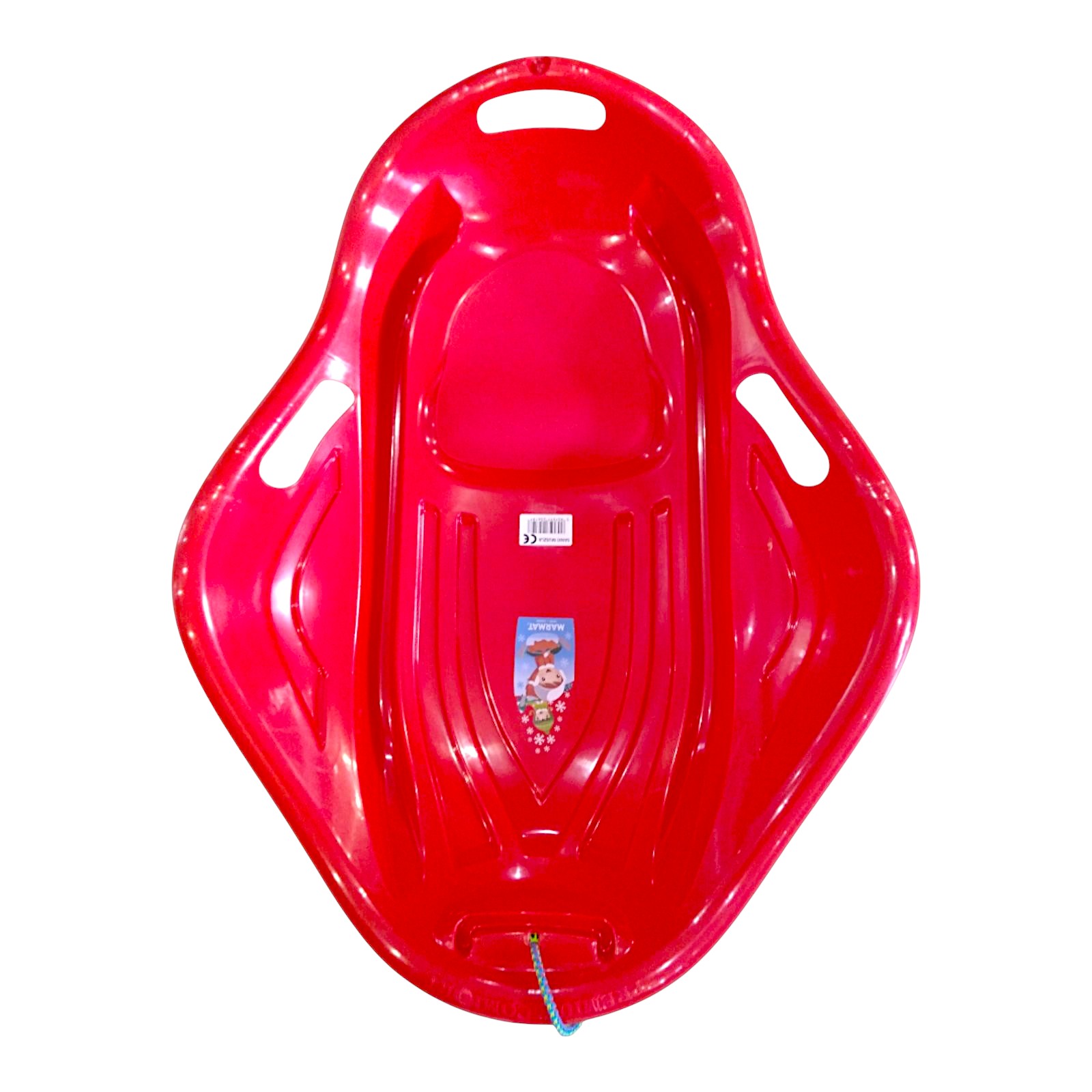 Санки-снігокати мушля льодянка з'їзд дитячі із ручками Marmat Muszla Червоні - Зображення 2
