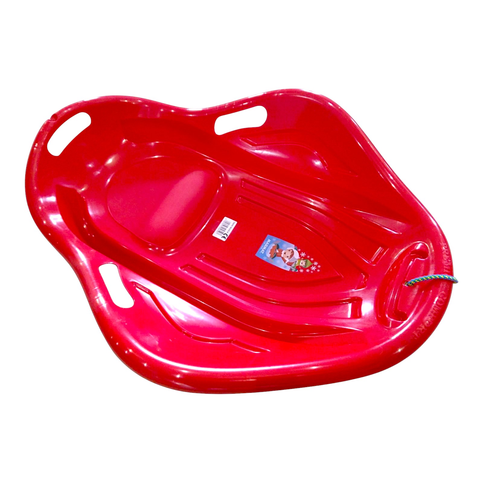 Санки-снігокати мушля льодянка з'їзд дитячі із ручками Marmat Muszla Червоні - Зображення 5