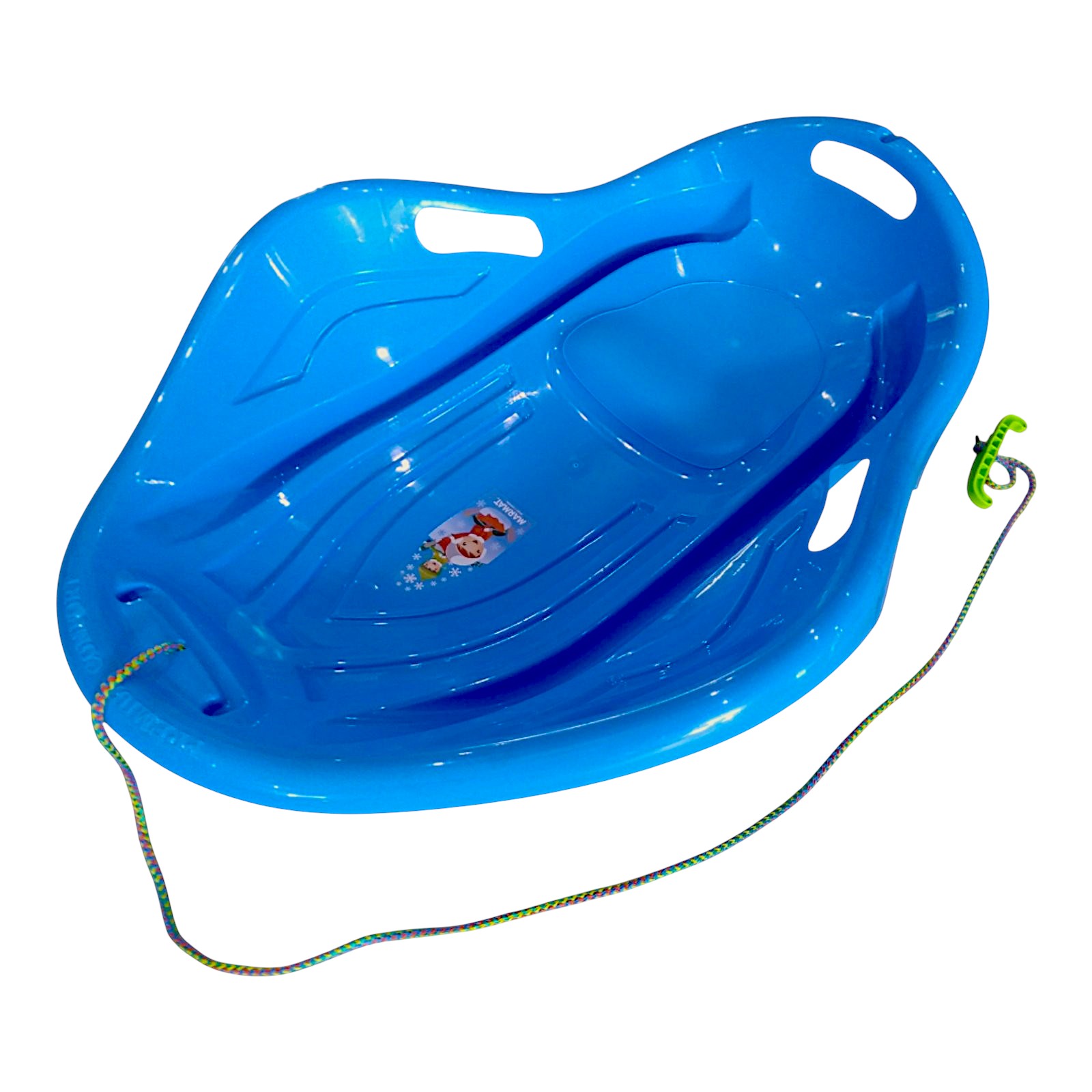 Санки-снігокати мушля льодянка з'їзд дитячі із ручками Marmat Muszla Сині - Зображення 3