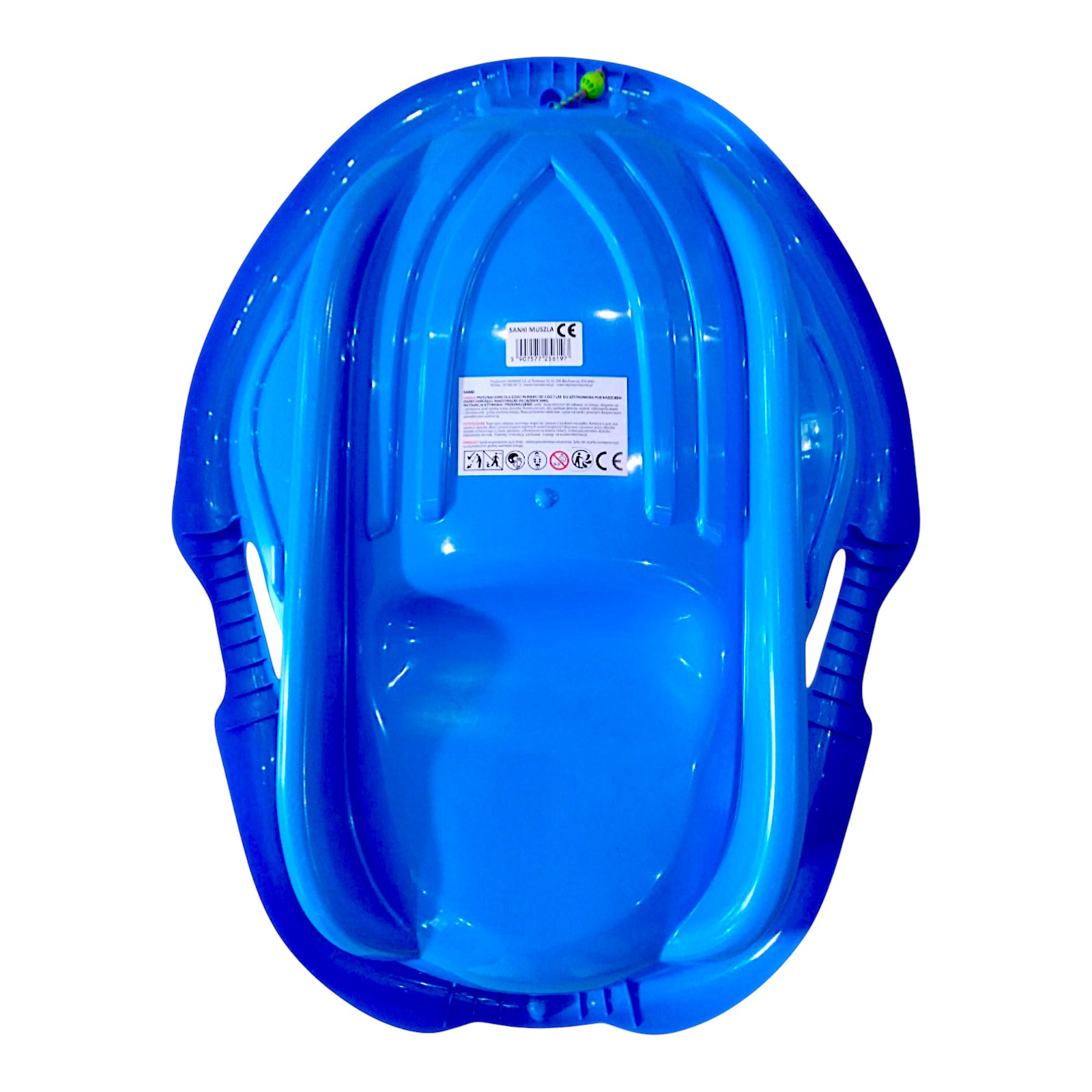 Санки-снігокати мушля льодянка з'їзд дитячі із ручками Marmat Muszla Сині - Зображення 8