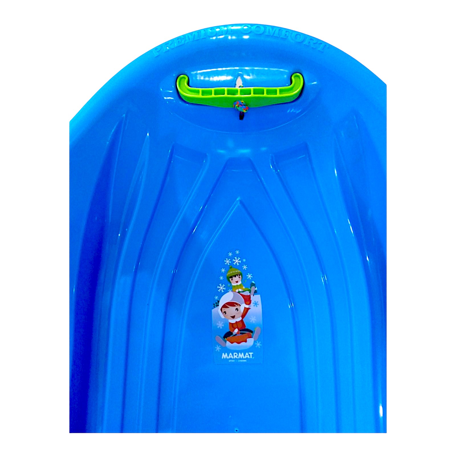 Санки-снігокати мушля льодянка з'їзд дитячі із ручками Marmat Muszla Сині - Зображення 7