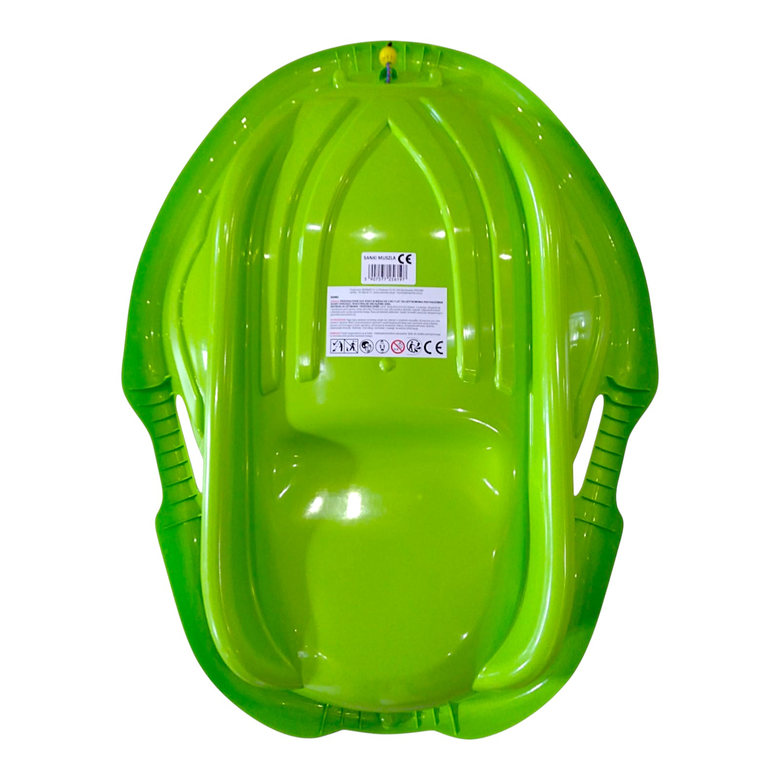 Санки-снігокати мушля льодянка з'їзд дитячі із ручками Marmat Muszla Зелені - Зображення 7