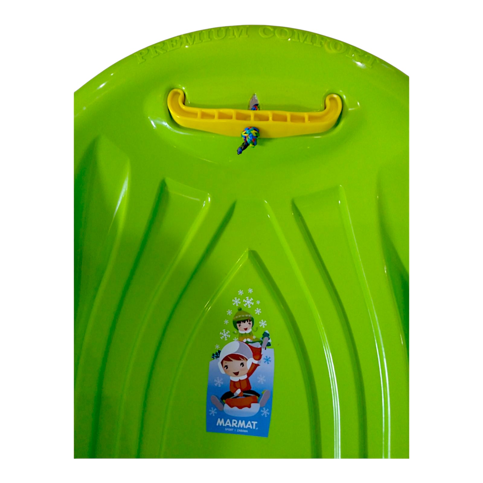 Санки-снігокати мушля льодянка з'їзд дитячі із ручками Marmat Muszla Зелені - Зображення 4