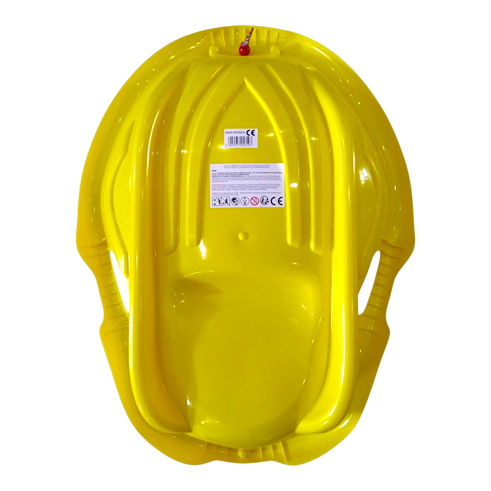 Санки-снігокати мушля льодянка з'їзд дитячі із ручками Marmat Muszla Жовті - Зображення 8