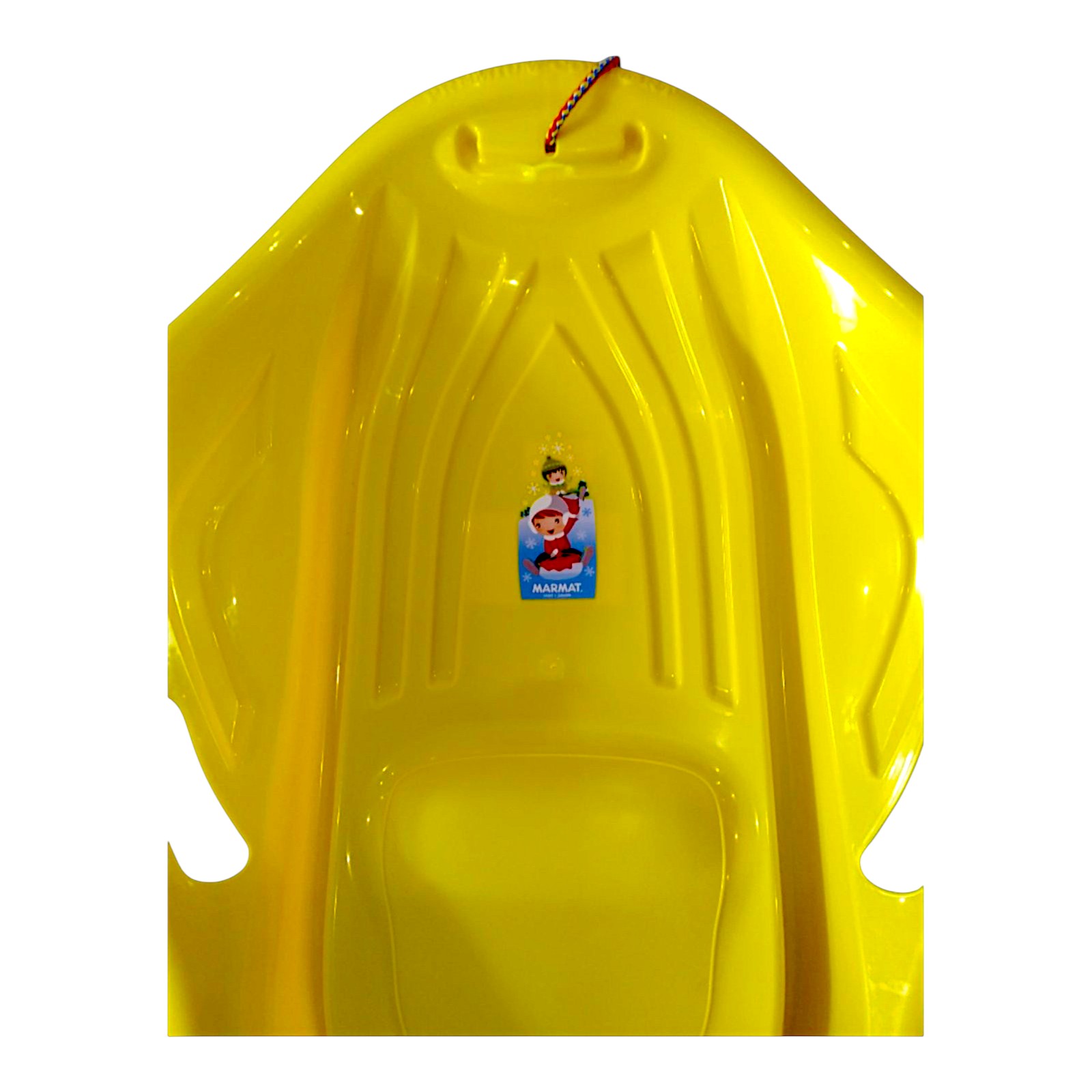 Санки-снігокати мушля льодянка з'їзд дитячі із ручками Marmat Muszla Жовті - Зображення 4