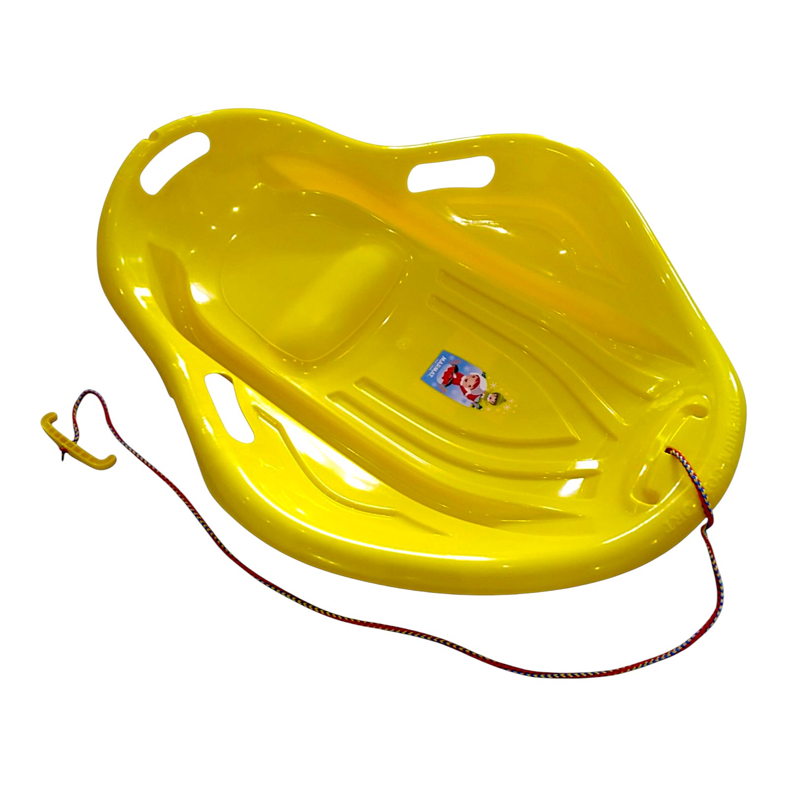 Санки-снігокати мушля льодянка з'їзд дитячі із ручками Marmat Muszla Жовті - Зображення 6