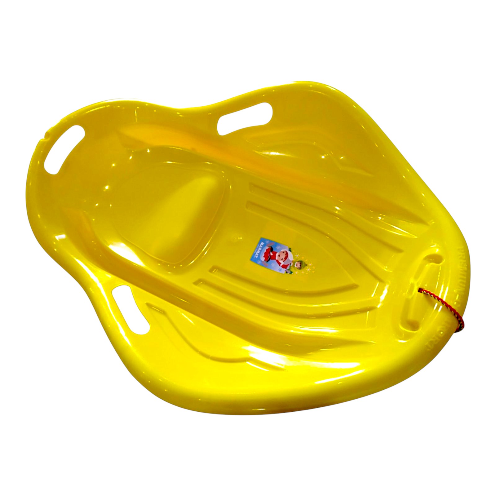 Санки-снігокати мушля льодянка з'їзд дитячі із ручками Marmat Muszla Жовті - Зображення 5