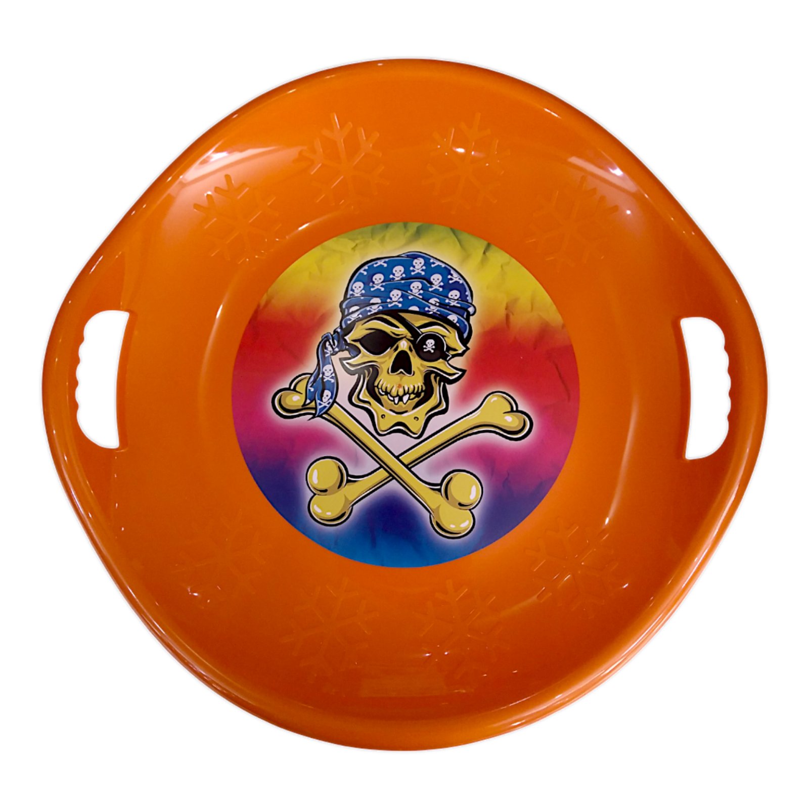 Санки-льодянка тарілка-з'їзд Marmat Snowflake Помаранчева - Зображення 2