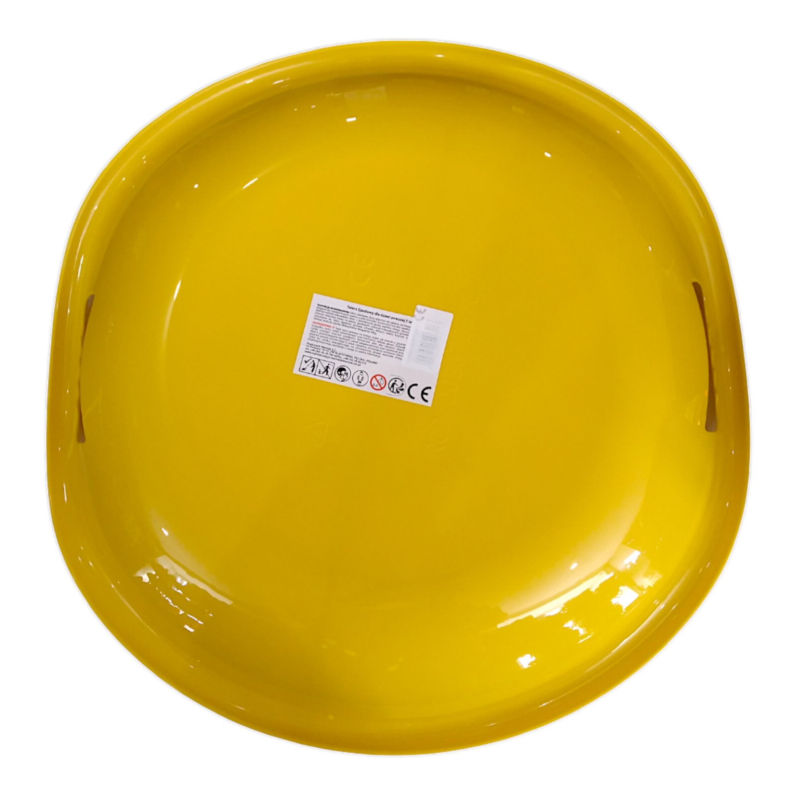 Санки-ледянка тарілка-з'їзд Marmat Snowflake Жовта - Зображення 3