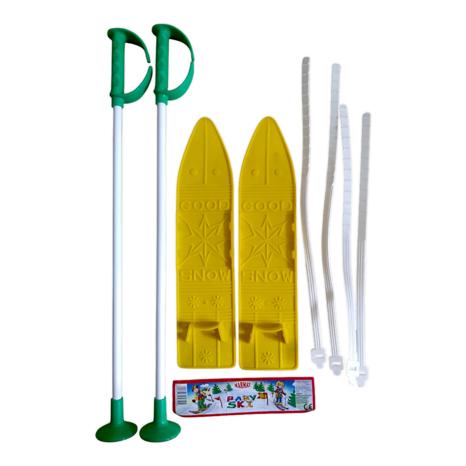 Набір лижний дитячий Marmat 40 см Жовтий - Зображення 3