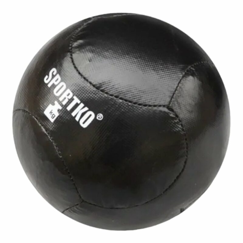 М'яч медичний медбол SportKo 5кг шкіряний