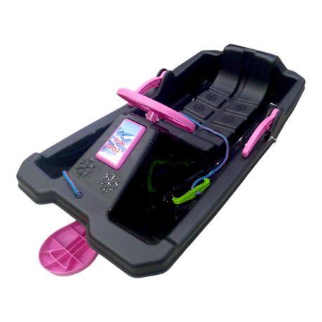 Санки з кермом Marmat Niko Чорно-Рожеві