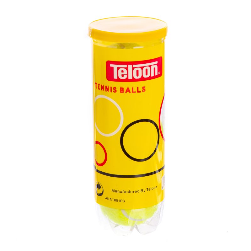 М'ячі для великого тенісу TELOON MASCOT-801 3шт.