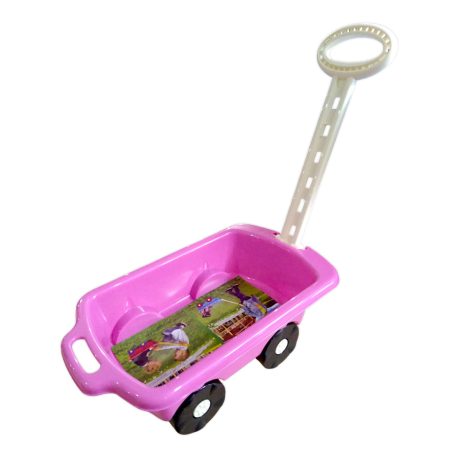 Дитячий Візок каталка з ручкою MARMAT Рожевий