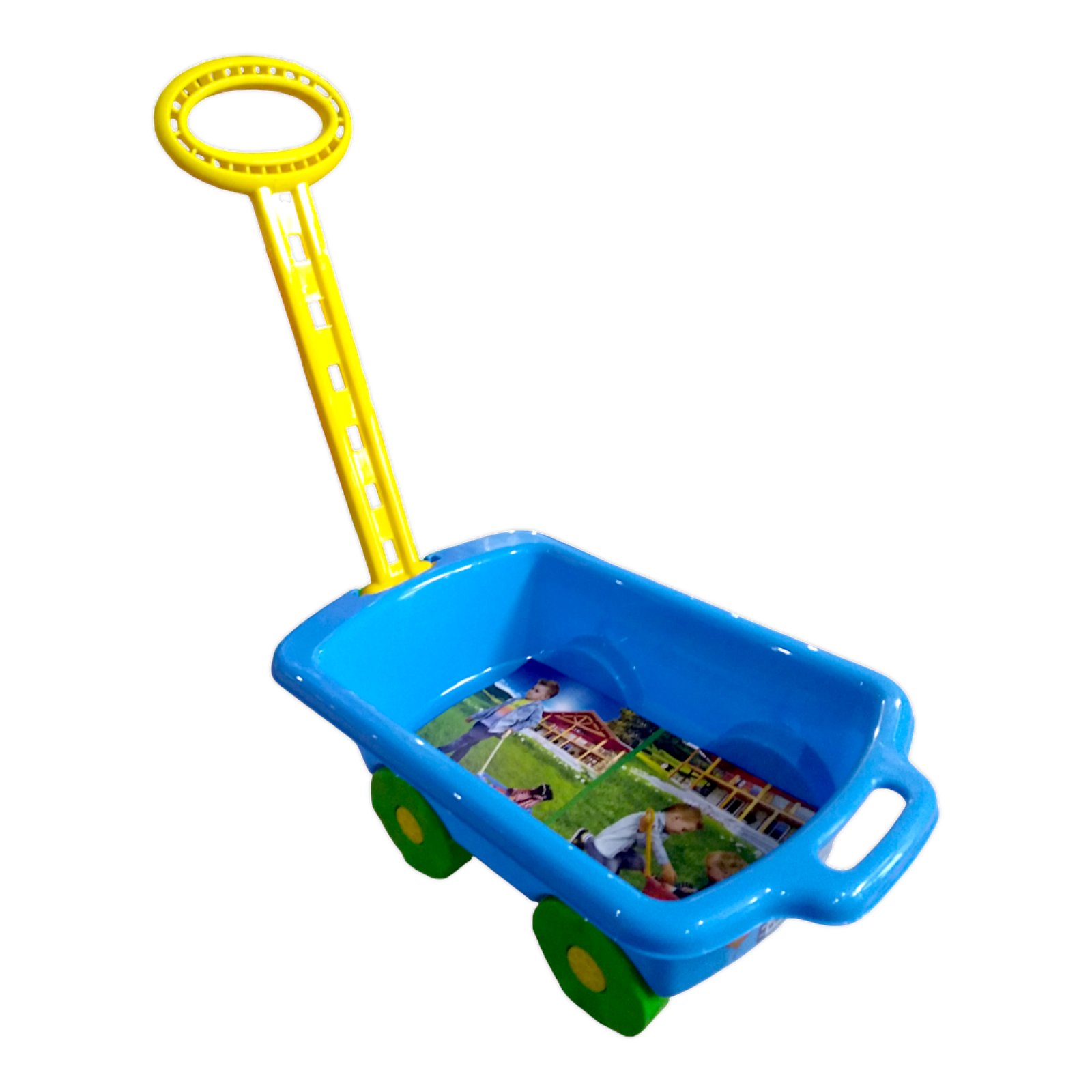 Дитячий Візок каталка з ручкою MARMAT Синій - Зображення 3