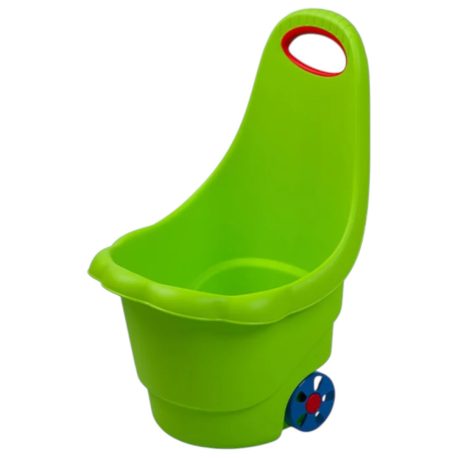 Контейнер дитячий для іграшок на колесах Зелений