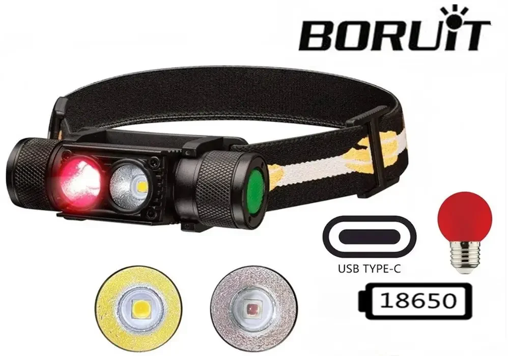 Ліхтар на голову N71 (червоне світло) - Зображення 4